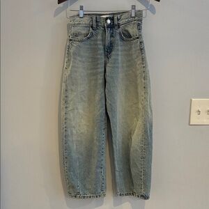 Zara Girls Barrel Jeans